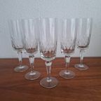 5 Hoge Champagneglazen, Kristallen Flutes, Kristallen Glazen thumbnail 11