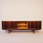 Xxl Vintage Fristho Dressoir | Palissander | Mid-Century 1960S | Volledig Gerestaureerd thumbnail 10