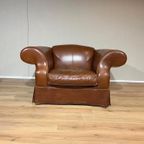 Chesterfield Look 3 Zits Bank + Fauteuil - Bruin - Leder thumbnail 20