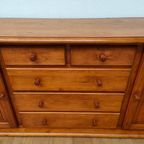Vintage Landelijk Grenenhout Dressoir Buffetkast Ladekast thumbnail 14