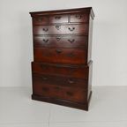 George Iii Country Tallboy / Chest On Chest thumbnail 3