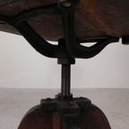 Eiken Bureaustoel, Atelierstoel, In Hoogte Verstelbaar, Jaren 30 thumbnail 28