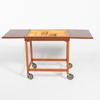 Scandinavian 1960’S Side/Storage Table On Wheels thumbnail 3