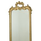 Antieke Franse Vergulde Spiegel Barok Stijl 19de Eeuw 148cm thumbnail 13