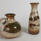 Scheurich Keramik West Germany - 2 Vazen - Model 293-30/493-21 - Fat Lava - 70'S thumbnail 2