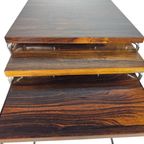 Dutch Design - Brabantia Holland - Mime Set - Lectuurbak - Vintage Bijzettafel Met Cognac Tuigler thumbnail 10