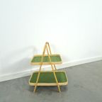 Rotan Dubbele Dienblad Met Groen Blad thumbnail 7