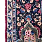 Xl Perzisch Kerman Vloerkleed Handgeknoopt 270X365Cm Vintage Tapijt - Rood Blauw Roze - Reliving thumbnail 11