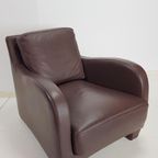 Fauteuil Musa Design Leer Modern Lounge Chair Leder Italië thumbnail 5