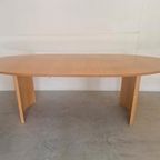 Vintage Massief Houten Ovale Uitschuifbare Eettafel Design thumbnail 2
