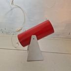 Vintage Space Age Muurlamp Design Rood thumbnail 8