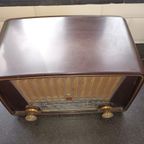 Antieke Radio Philips Bakelieten Buizenradio Bx230U - 1953/4 thumbnail 5