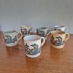 70's 6 Vintage Mokken Koffiemokken Keramiek thumbnail 3