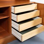 Danish 1970’s Teak Veneer Two Piece Cabinet / Boekenkast / Ladekast / Buffetkast / Kast thumbnail 7
