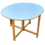 Vintage Ronde Scandinavische Opklapbare Eettafel Design thumbnail 9