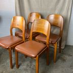 4X Dyrlund Vintage Grenen Stoelen thumbnail 8