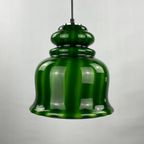 Rare Green Glass Pendant Light By Peill And Putzler 1960 thumbnail 4