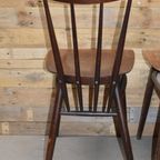 Retro Houten Stoelen Met Spijlen Set Van 2 thumbnail 10