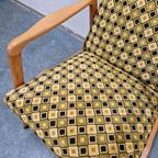 Vintage Fauteuil Geel Groen Jaren 60 Fauteuil thumbnail 7