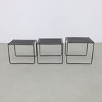 Postmoderne Bijzettafels 3 Nestingtables Mimiset, 1980s thumbnail 5