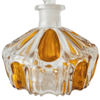 Artdeco Stijl Parfumfles Persglas Amber Transparant 1950’s thumbnail 5