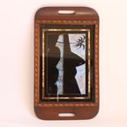 Rio De Janeiro Butterfly Wing Serving Tray 1940S. thumbnail 6