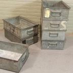 Vintage Philips Industriële Metalen Kisten, P/p/s thumbnail 7