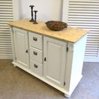 Prachtig Wit Landelijk Dressoir 135 Cm thumbnail 8
