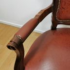 Brocante Vintage Franse Louis Xv Stoel, Fauteuil 2010 thumbnail 10