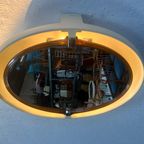 Vintage Ovale Spiegel Met Verlichting, Allibert, 1970's thumbnail 4
