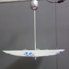 1960S Ceiling Lamp In White And Blue “Eyes” By Napako thumbnail 4