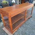 -klassieke Toonbank, Vitrinekast, Dressoir, Afm. 200x50m En thumbnail 2