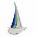 Murano Glass / Sailing Boat / 1980s thumbnail 10