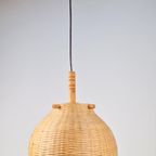 Vintage Rotan Hanglamp Scandinavisch ’60 Boho Japandi Riet thumbnail 4