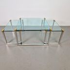 3 X Regency Peter Ghyczy Salontafel Bijzettafel T53 Messing thumbnail 11