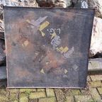 Tof Groot Xxl Emaille Bord Van Het Franse Merk Pile Wonder. thumbnail 3