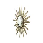 Mid Century Verkoperd Metalen Zonnespiegel Deknudt Convex 55Cm thumbnail 7