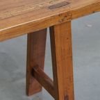 Tijdloze Franse Brocante Hal Bank/ Bankje Voor Aan De Eettafel Met Een Geweldige Uitstraling thumbnail 11