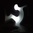 Keith Haring La Linea Lamp Osvaldo Cavandoli Zilver (nieuw In Originele Verpakking) thumbnail 8