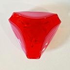 Vintage Glazen Schaal Mondgrblazen Kunst Glas Schaaltje thumbnail 3