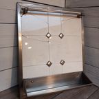 Vintage Lepelrek Met Keramische Tegels In Metalen Behuizing. thumbnail 7