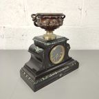 Marmeren Pendule Met Bronzen Coupe thumbnail 3