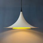 Mid Century Deense Witte Space Age Heksenhoed Hanglamp thumbnail 5