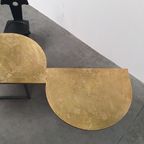 Grote Messing Tafel Ovaal Modulair - Ruw Staal thumbnail 8