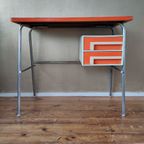 Superleuk Retro Frans Bureau Jaren 70 Vintage Oranje thumbnail 14