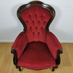 Brocante Franse Louis Xv Stoel, Fauteuil, Queen Ann Armstoel thumbnail 7