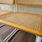 2 Cesca Beuken Stoelen Met Wit Buisframe Marcel Breuer thumbnail 17