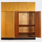 Grote Hoge 8-deurs Vintage Design Kledingkast In Teak, 1960s thumbnail 4