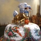 Paar Grote Chinese Dekselvazen Met Foo Dogs 20Ste Eeuw thumbnail 7