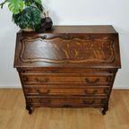 Vintage Secretaire Ladekast Bureau Buro Thuiswerkplek 215 thumbnail 3